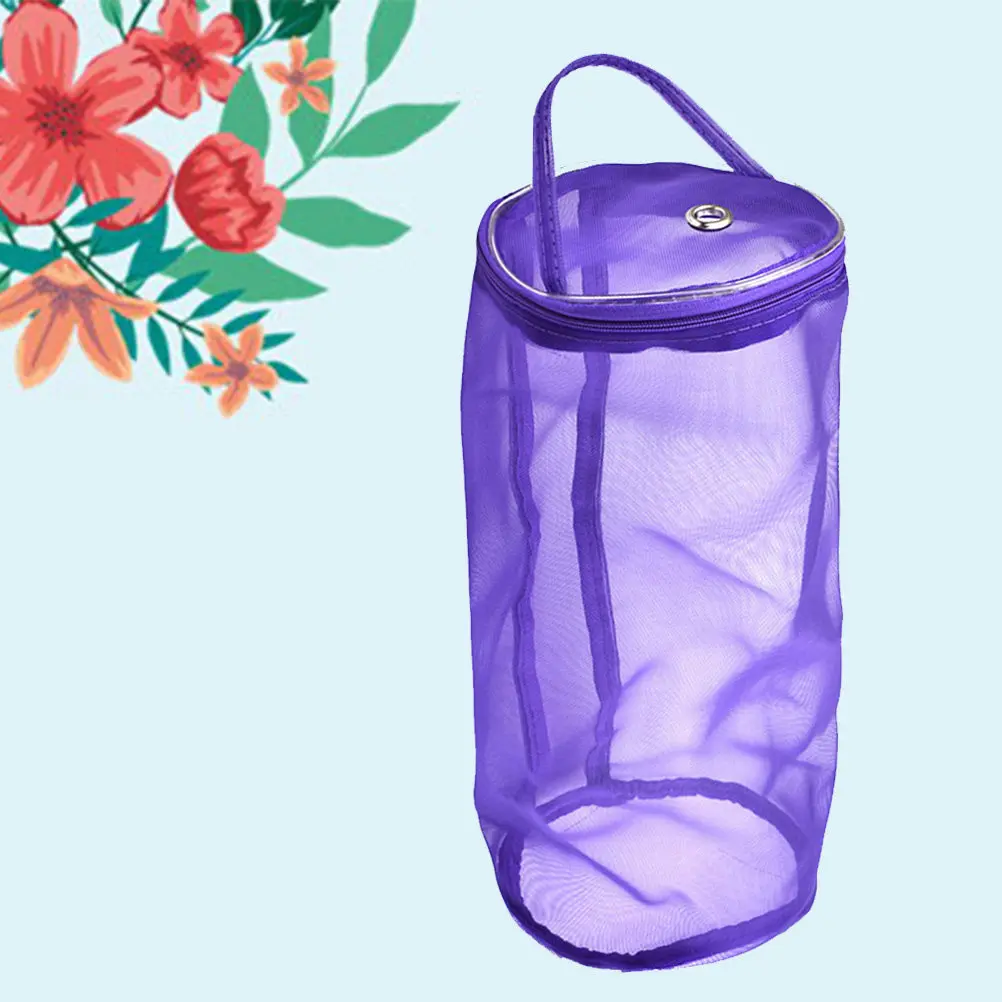 

Большая сумка для хранения пряжи размера L, легкая сумка-органайзер для дома и путешествий, фиолетовая.