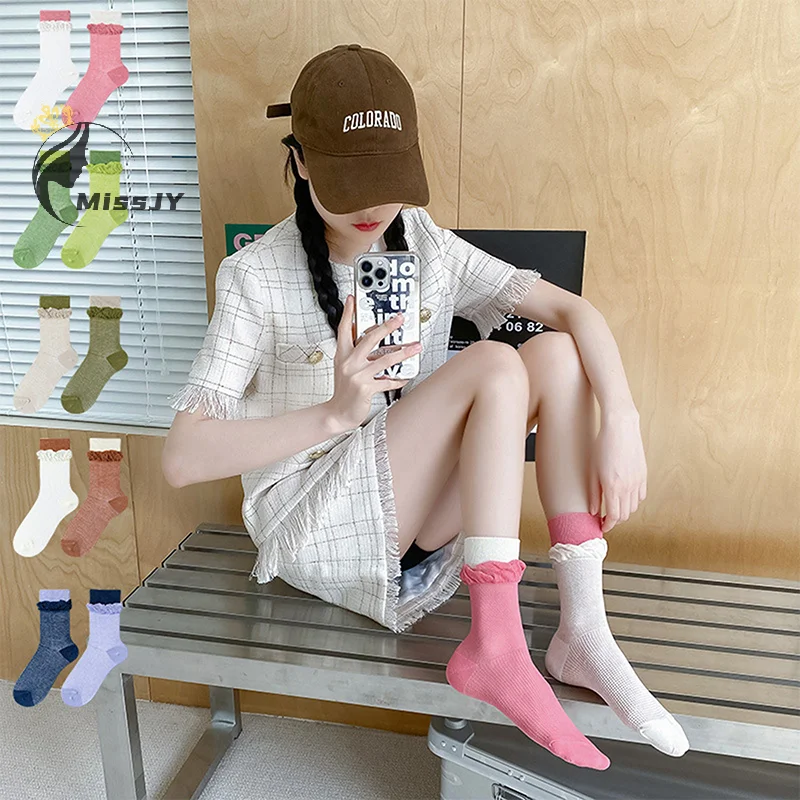 

Женские носки, модные однотонные носки, дышащие, повседневные, тонкие, красочные, свободные, мягкие носки без катышков