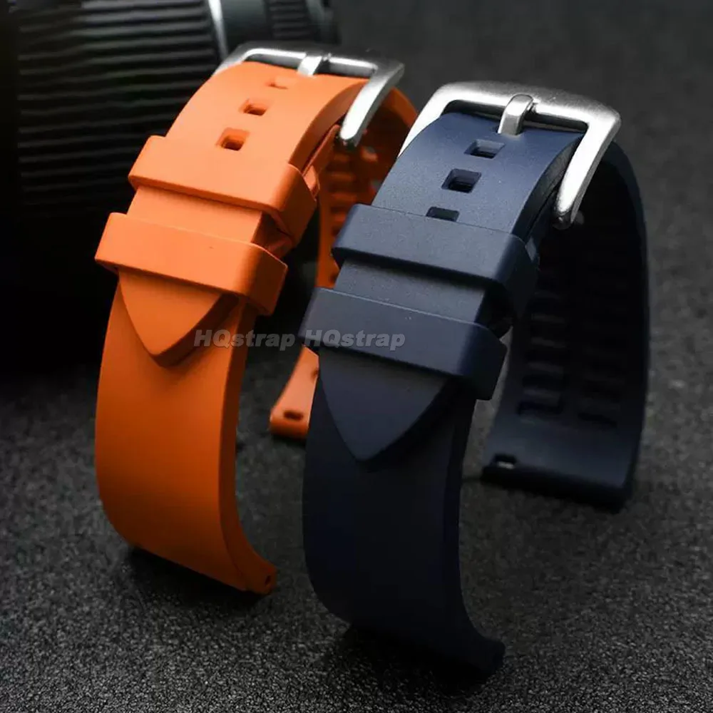 Silicone Strap Quick Release Watchband 18mm 19mm 20mm 21mm 22mm 24mm Waterproof Sport Rubber Band for Omega for Rolex Bracelet