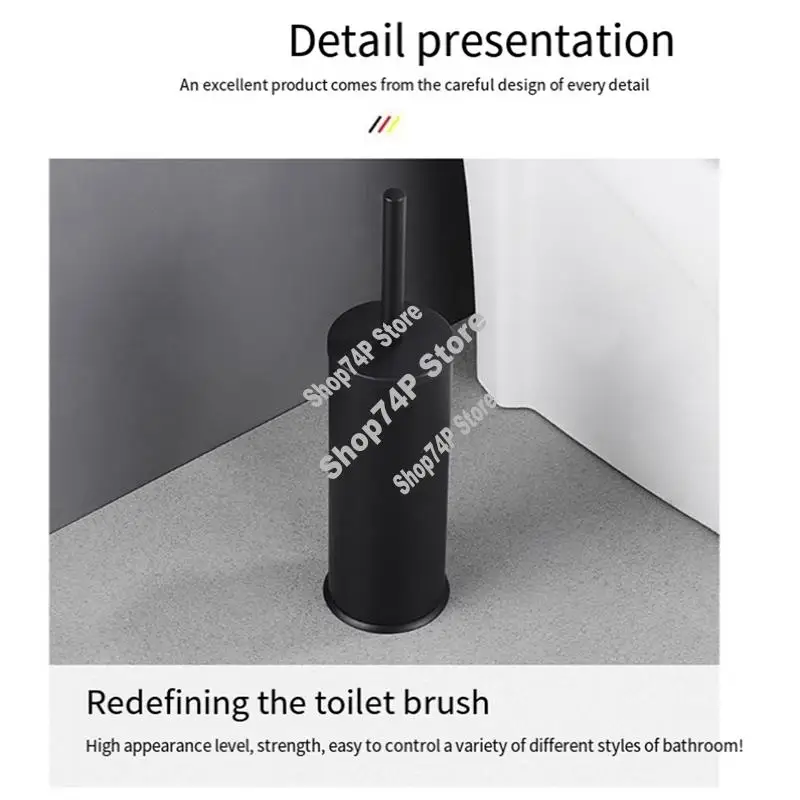 

Алюминиевая щетка для унитаза и набор держателей, щетка для чистки ванной комнаты, бытовые аксессуары для чистки пола в ванной, сменные аксессуары, золото-