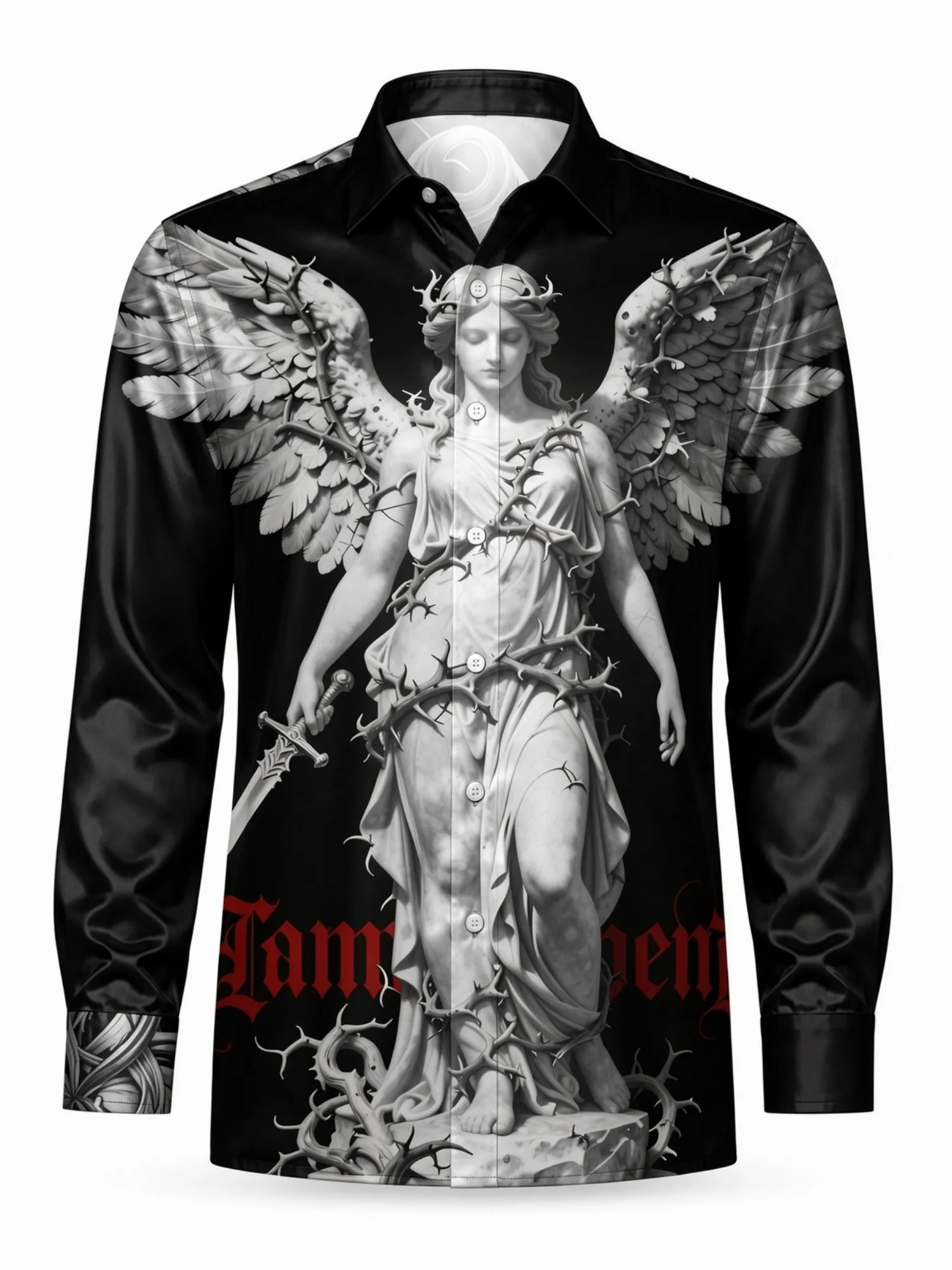 Mens Satin Long Sleeve Button Down Shirt Glossy Collared Dress Shirt Lightweight Luxury Party Office Beach Vacation Clubwear Top