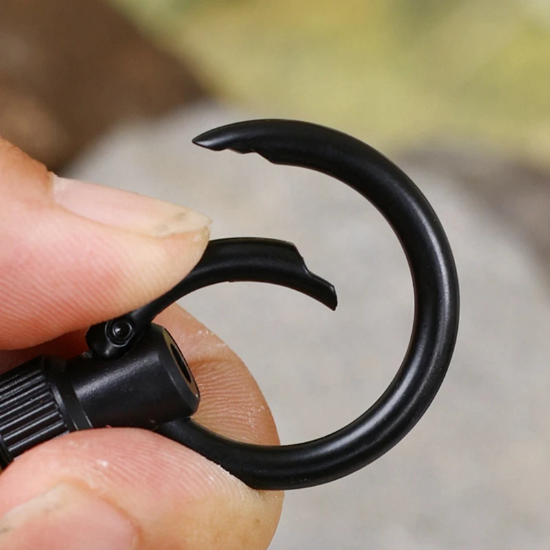 Magnetic Carabiner Keychain Outdoor Camping Climbing Snap Clip Lock Buckle Hook Retention Rope