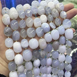 High-Quality Natural Purple Agate Crystal Conformal Irregular Faceted Loose For Jewelry Making DIY Necklace Bracelet 15''12-15mm