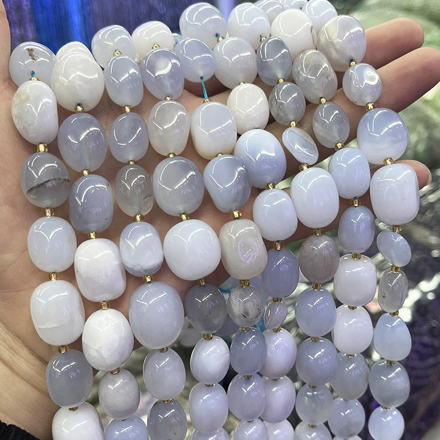 High-Quality Natural Purple Agate Crystal Conformal Irregular Faceted Loose For Jewelry Making DIY Necklace Bracelet 15''12-15mm