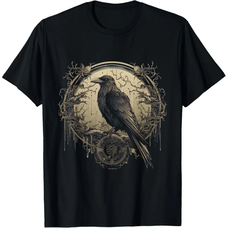 

Raven Son Of Odin 0413 100% cotton Nordic Gift T-Shirt Celtic Runes Norse Myths Valhalla Graphic clothes All size tops
