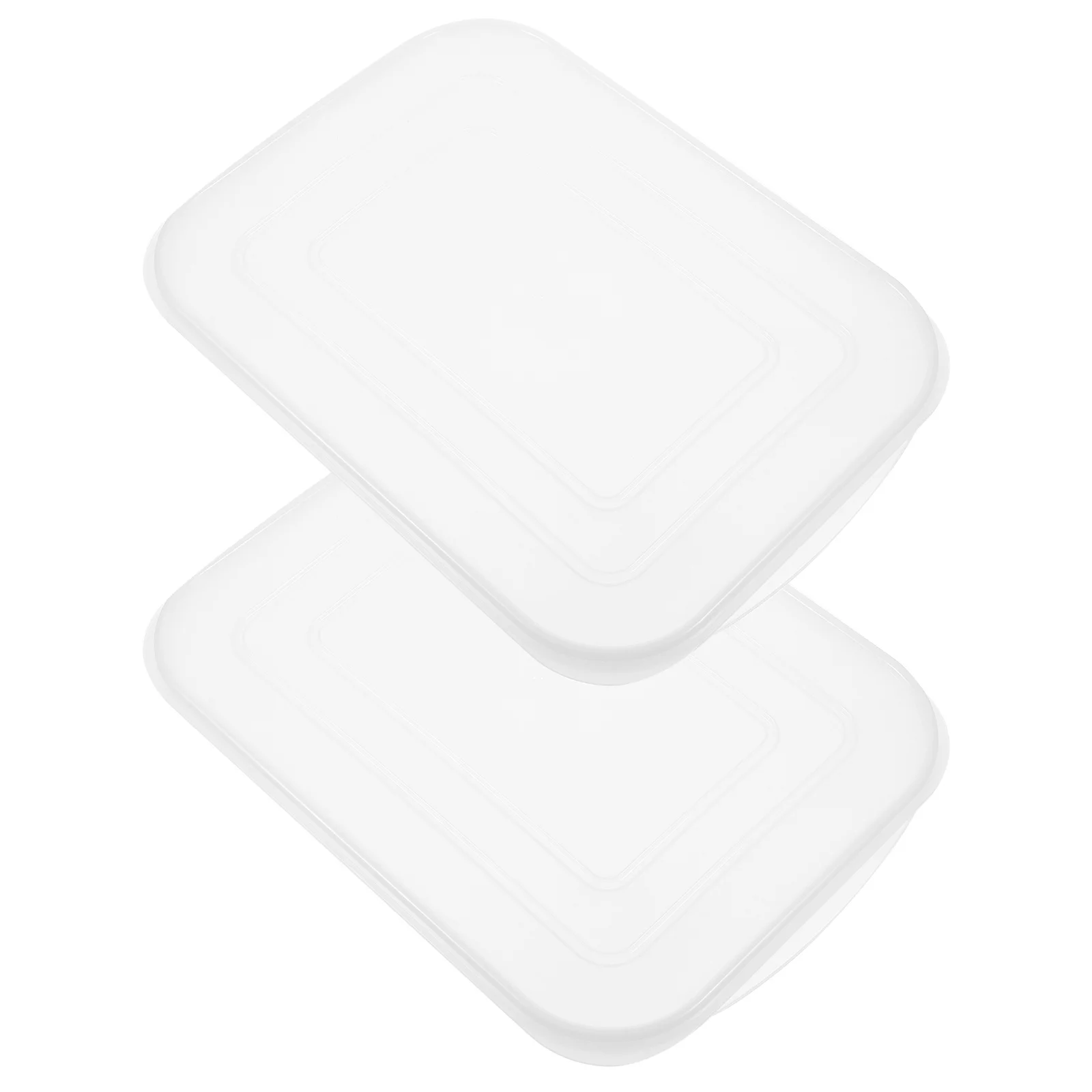 

2Pcs Fresh Storage Boxes Airtight Fridge Containers Clear Stackable for Bacon Cheese Meat Fruit Seafood