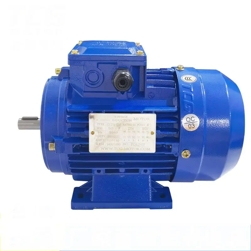 370W Three-Phase Motor 1.5Kw Motor 3Kw750W Horizontal 2P 380V Aluminum Shell Motor