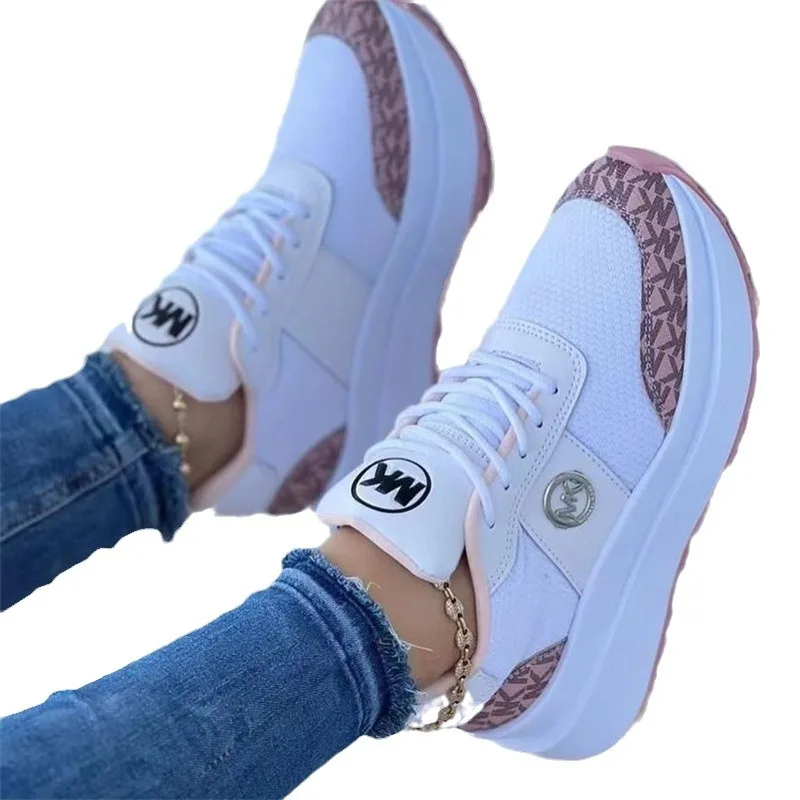 أحذية نسائية مريحة وكعب إسفين ، رياضات متعددة الاستخدامات ، أزياء غير رسمية ، ربيعية ، خفيفة الوزن