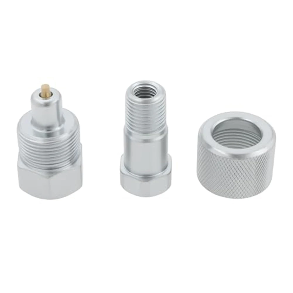 2 Pack Hydraulic Quick Coupler Set 6.35mm 1/4 NPT Steel Connectors For Jacks Pumps And Rams Silver