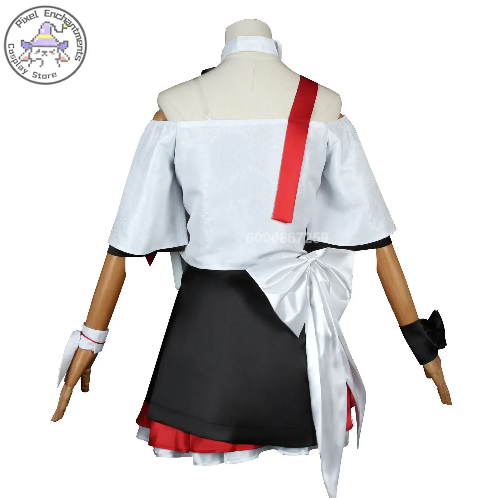 Disfraz de Cosplay del 7 de marzo KFC Honkai Star Rail, disfraz de Co Branding, uniforme de carnaval para mujer, peluca, vestido de Anime, traje de fiesta de Navidad