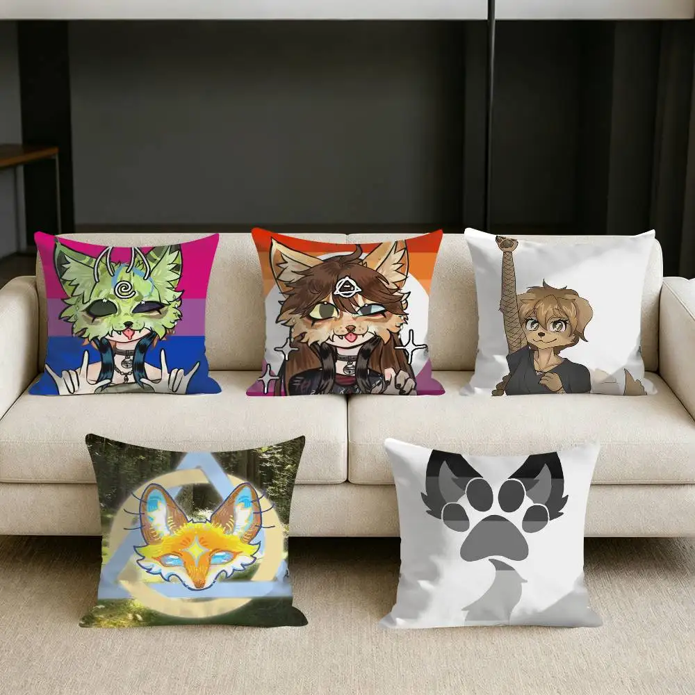 

NEW Design of T-Therian Square Sofa Pillow Cover Solid Color Living Room Home Decor Cushion Case