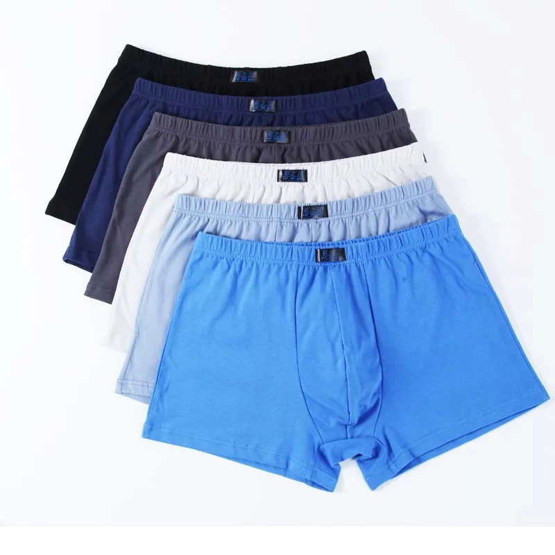코튼 남자 복서 속옷, 4XL- 8XL 특대 팬티, 통기성 복서 반바지, 더 큰 사이즈, 부드럽고 편안한 속옷 