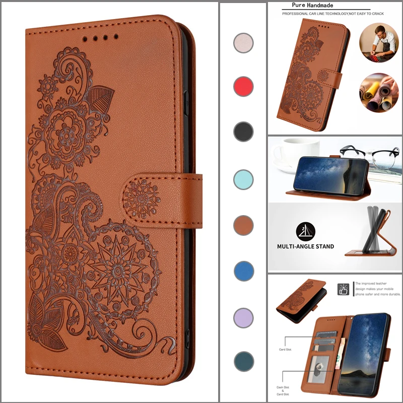 For Samsung Galaxy M54 Case on For Samsung GalaxyM54 Galaxy   M34 Galaxy M13 Galaxy M33 Galaxy M53 PU Leather Stand Wallet Case