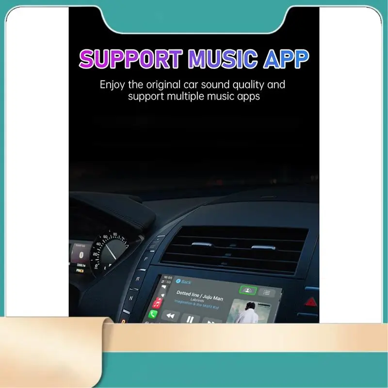 

Поддержка Wi-Fi6 Новый адаптер Carplay Android Auto Box Dongle для проводов и беспроводов Подходит для большинства автомобилей USB-A Plug & Play-N31R