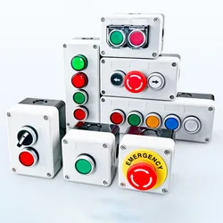 Orientation control button Start and Stop Self-Reset Saterproof Button Switch Emergency Stop industrial hand-Held Control Box