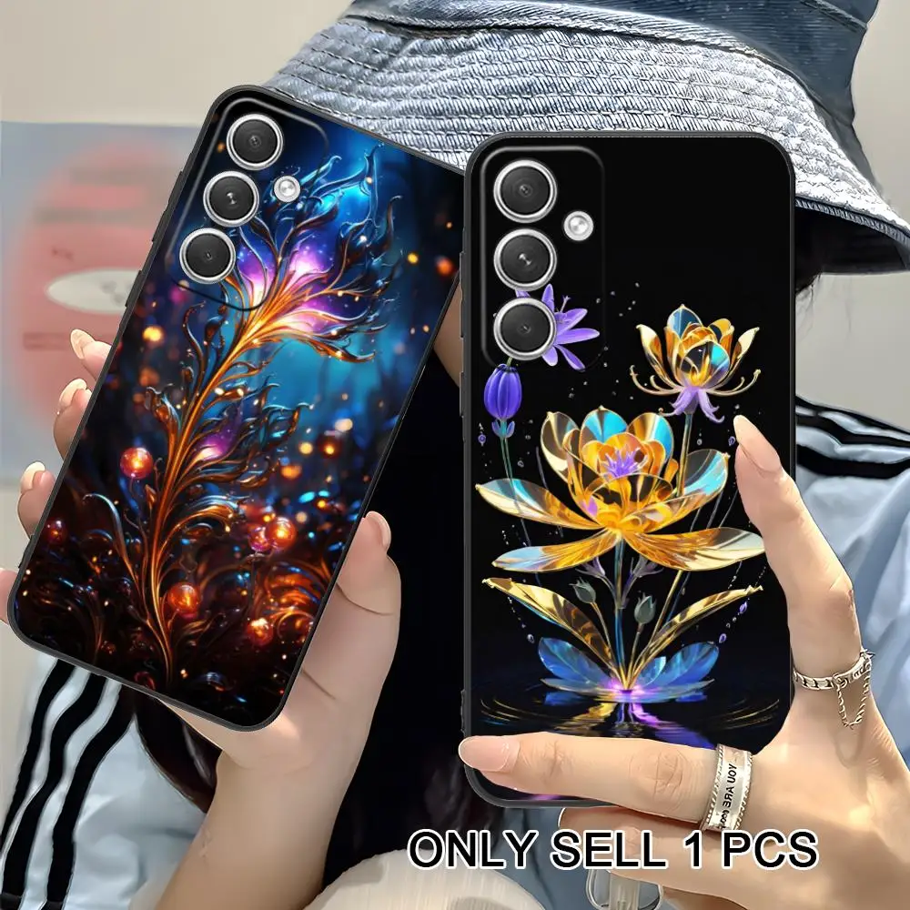 Luxury Flower Phone Case for Samsung Galaxy S26 S25 S24 S23 S22 S21 S20 Note20 Plus FE Ultra Soft TPU Shockproof Cover