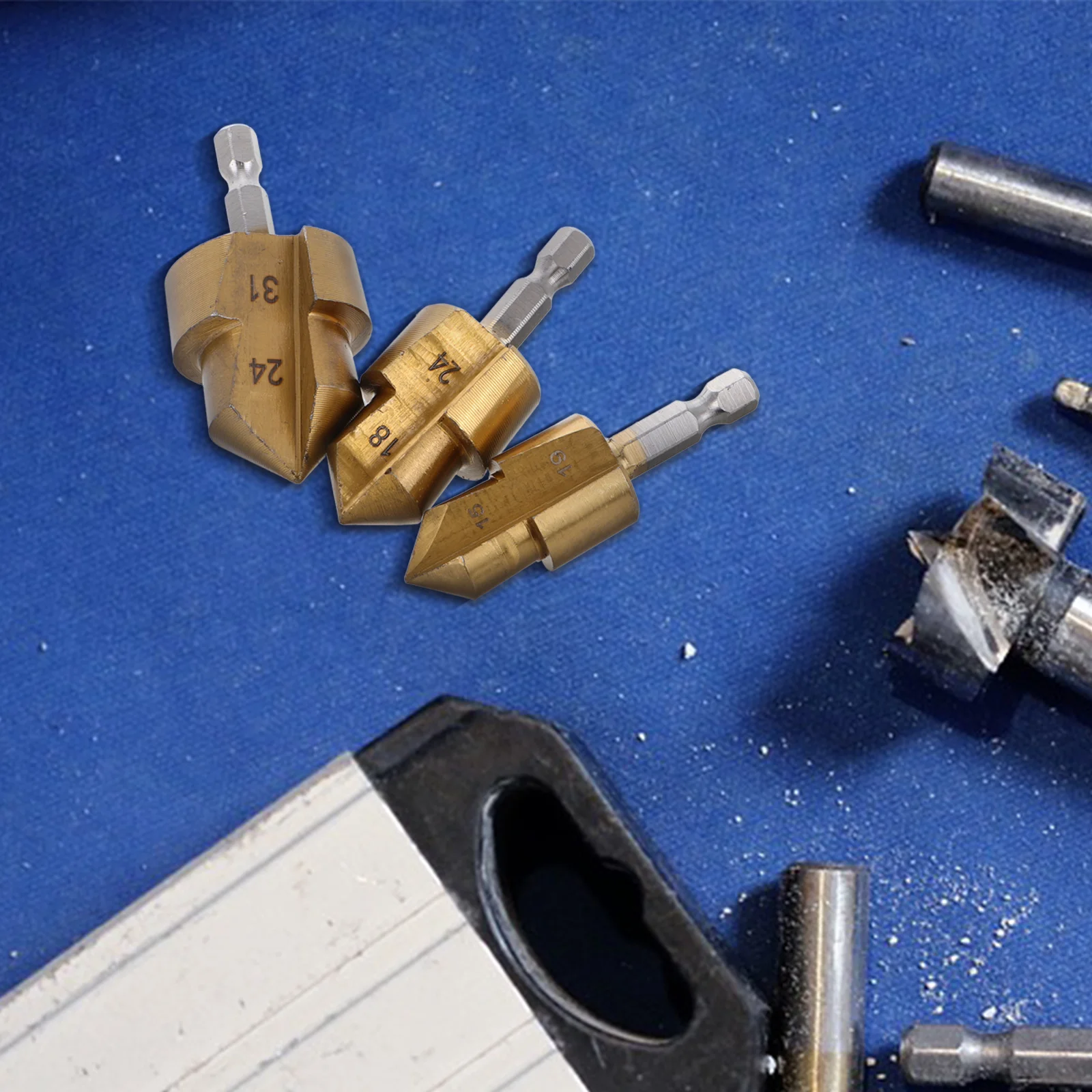 

3Pcs Heavy Duty Hexagonal Ppr Lifting Drill Bit Set Efficient Pipe Expansion Repair Tool Fitting Tools