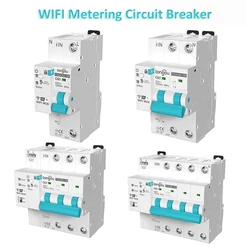 WIFI Metering Circuit Breaker with Auto Wireless Interruptor Smart Metering Circuit Breaker with Timer Remote Control Switch