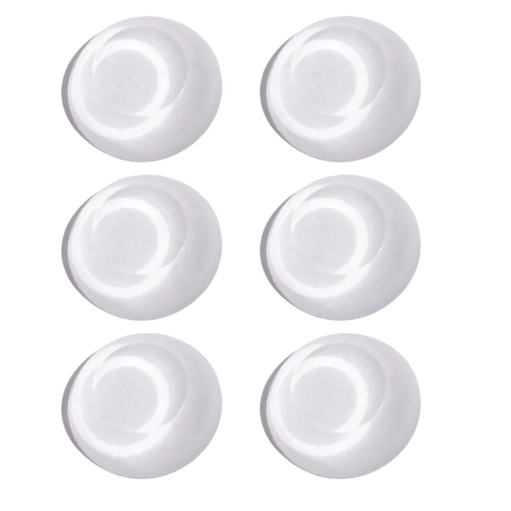 6Pcs/Set Round Square Door Handle Protection Pads Transparent Thickened Door Knob Wall Protector Self-Adhesive Silicone