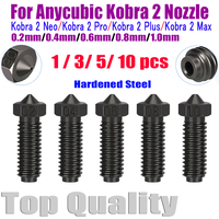 For Anycubic Kobra 2 Nozzle Hardened Steel Nozzles For Kobra 2 Neo/Kobra 2 Pro/Kobra 2 Plus/Kobra 2 Max Nozzle 3D Printer Parts