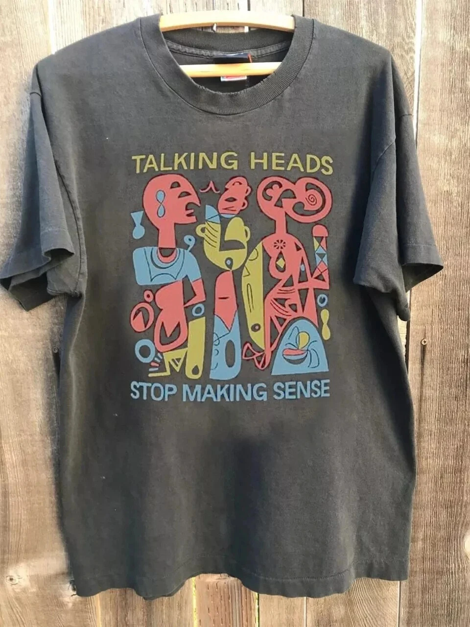 Talking Heads Band Stop Making Sense Charcoal Unisex T shirt Reprint Men Clothing Streetwear
