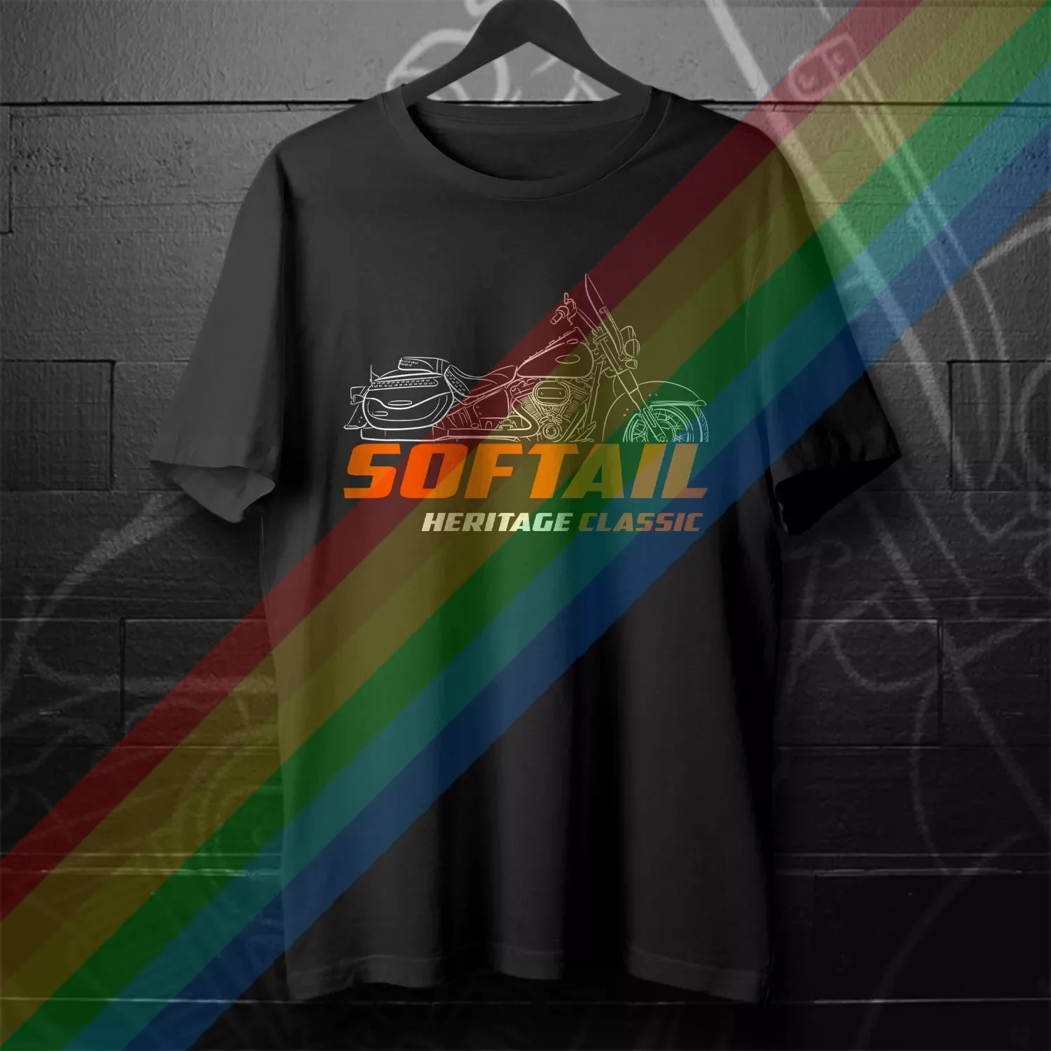 

2025 Man T Shirt Casual FLHCS Heritage Classic 2018-2024 Motorcycle T shirt Graphic Summer Short Sleeves 100% Cotton S-3XL Cool