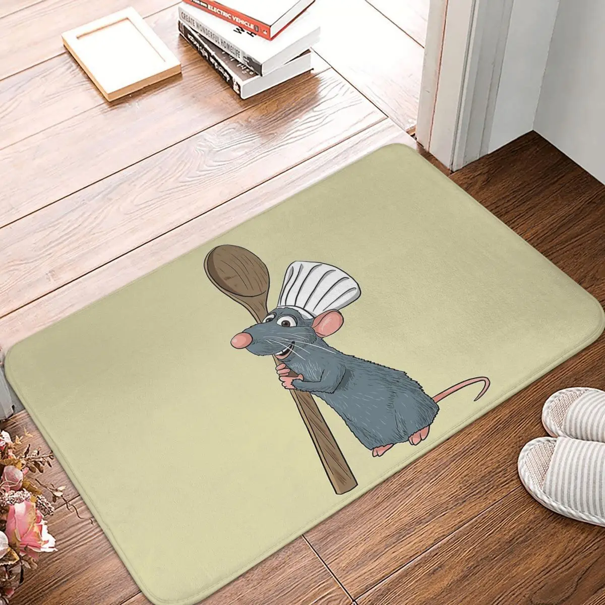 Remy The Little Chef From Ratatouille Doormat Rug Carpet Mat Footpad Polyester Non-slip Front Room Corridor Kitchen Bedroom