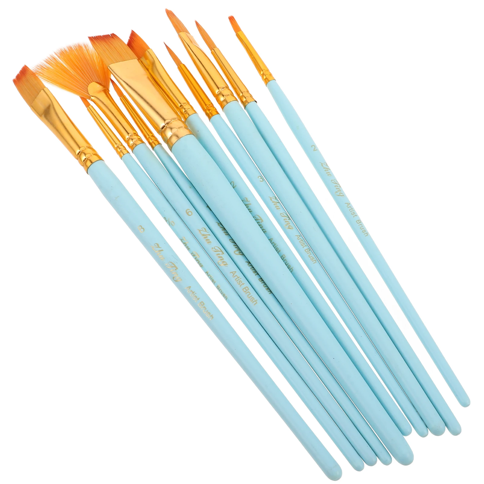 

Nylon Paint Brushes Set Watercolor Painting Tools Professional Brush Combination Durable Bristles Smooth Handle Craft