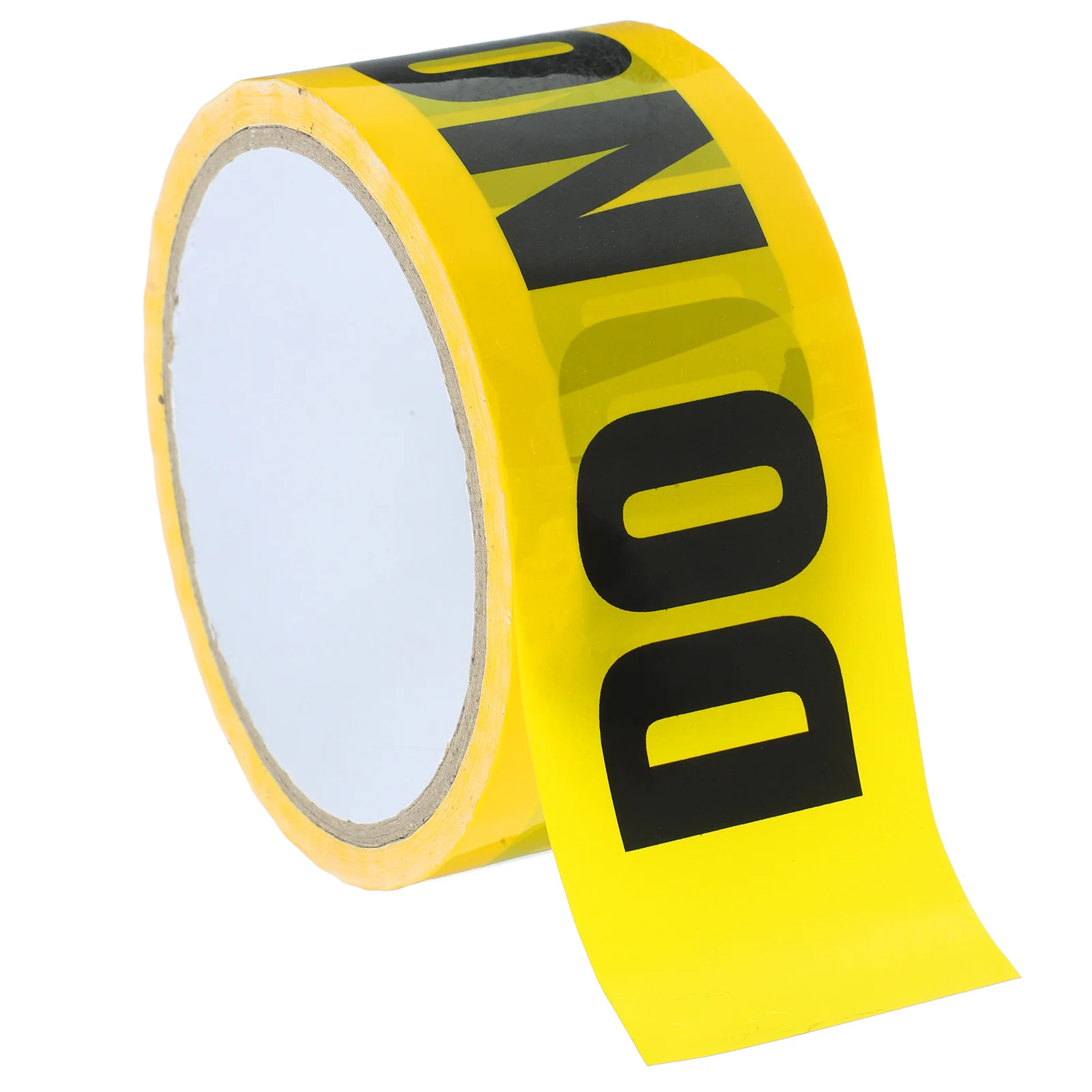 

1 Roll Industrial Strength Caution Tape Yellow with Black Letters Slip Resistant Safety Tape for High Traffic Areas Barriers