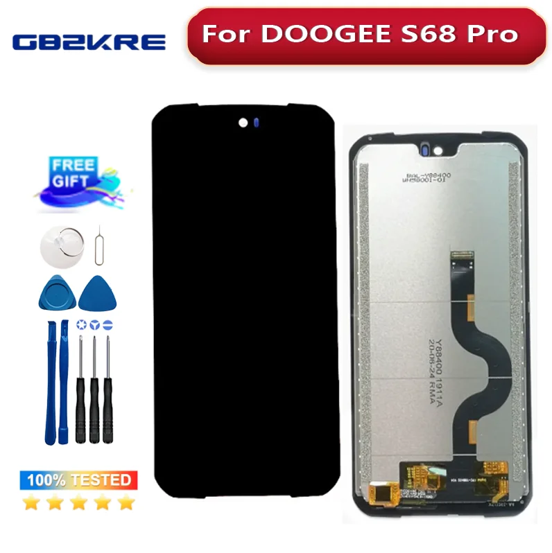 Pantalla LCD para Doogee S68 Pro, repuesto de montaje de digitalizador con pantalla táctil, 5,9 