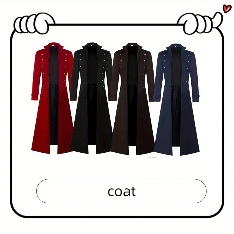 سترة Steampunk القوطية - معطف موحد من العصر الفيكتوري للرجال #1