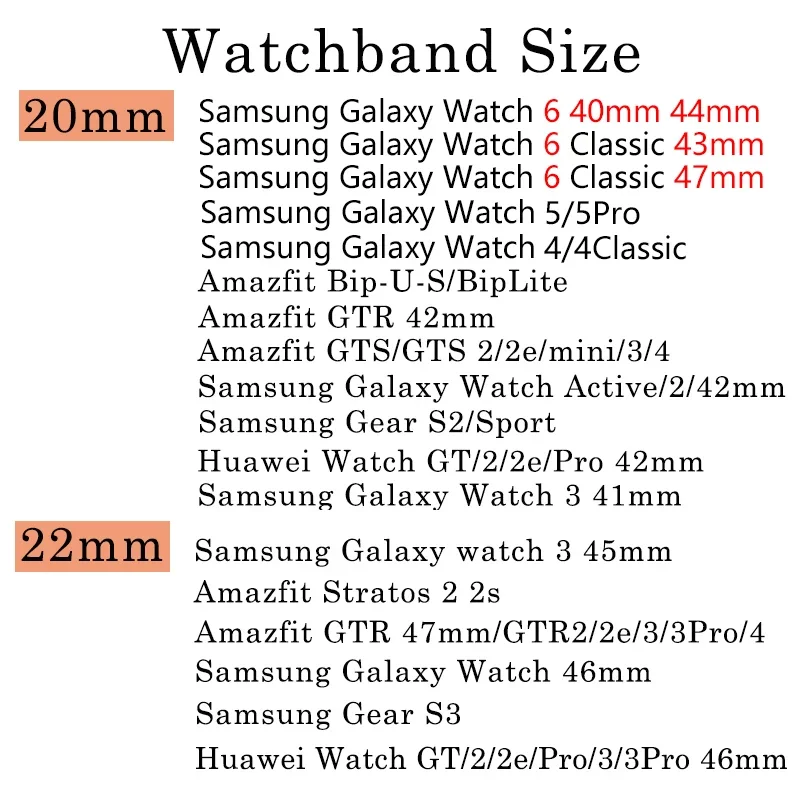 20mm 22mm Strap for Samsung Galaxy Watch 6 5 4 40mm 44mm Gear S3 Active2 Silicone Magnetic Bracelet Classic 43mm 47mm Universal