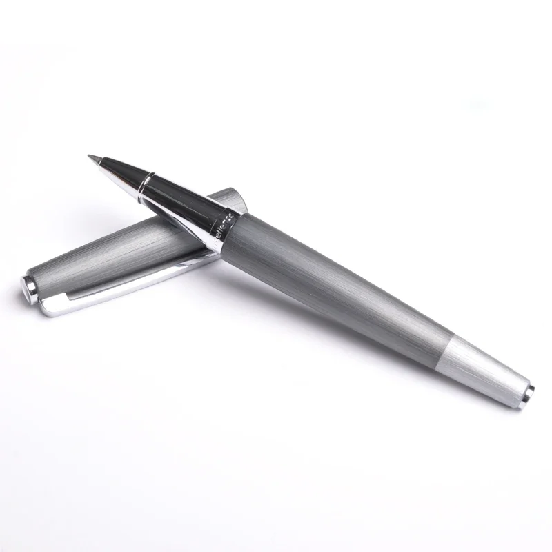 Luxury KACO BALANCE Rollerball Pens 0.5mm Black Ink Metal Silver Clip Fine Point Business Gift Ballpoint Pen with Original Box