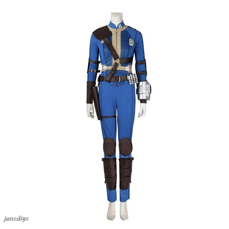 Fall Cos Out Cosplay Costume Uniform Helmet The Ghoul Blue Lucy Vault 33 Cosplay Jumpsuit Fantasia Outfit Props Mask Woman Man