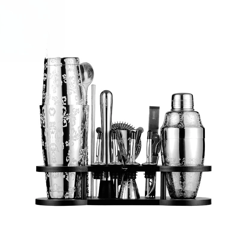 Stainless steel bartender set double pot novice advanced set