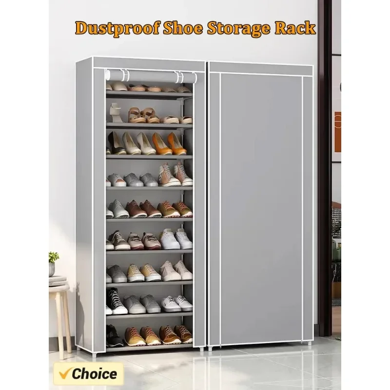 Dustproof Shoe Storage Rack Organizer Multilayer Nonwoven Shoes Storage Cabinet Home Hallway Space-saving Cabinets Shoe Shelf