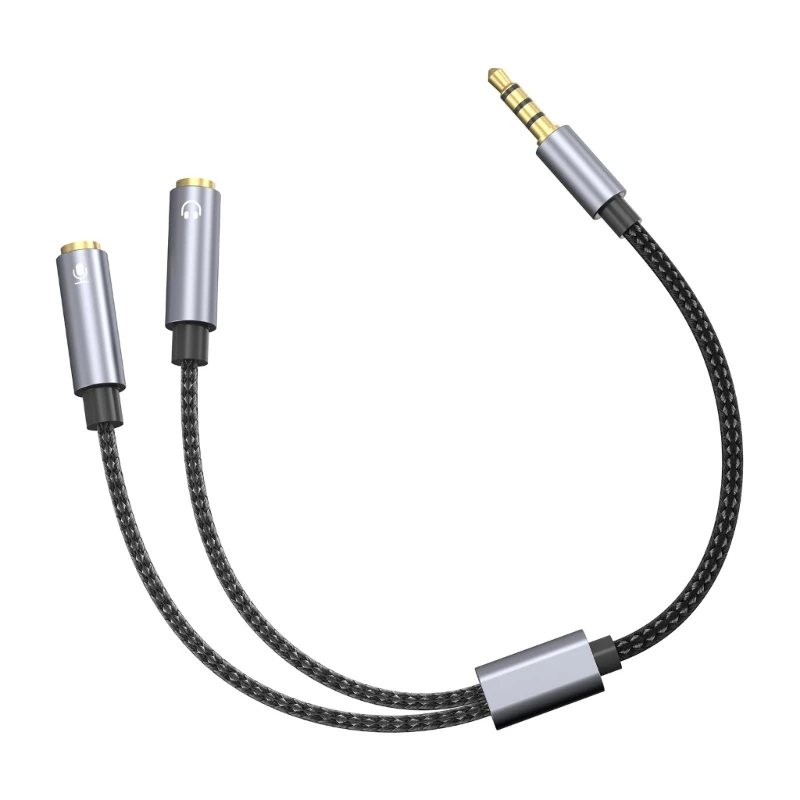 Koptelefoon Mic Splitter Headsets Splitter Mic Y-adapters Snoer Koptelefoon Splitter Kabel Headsets naar pc 0,25 / 9,84 inch