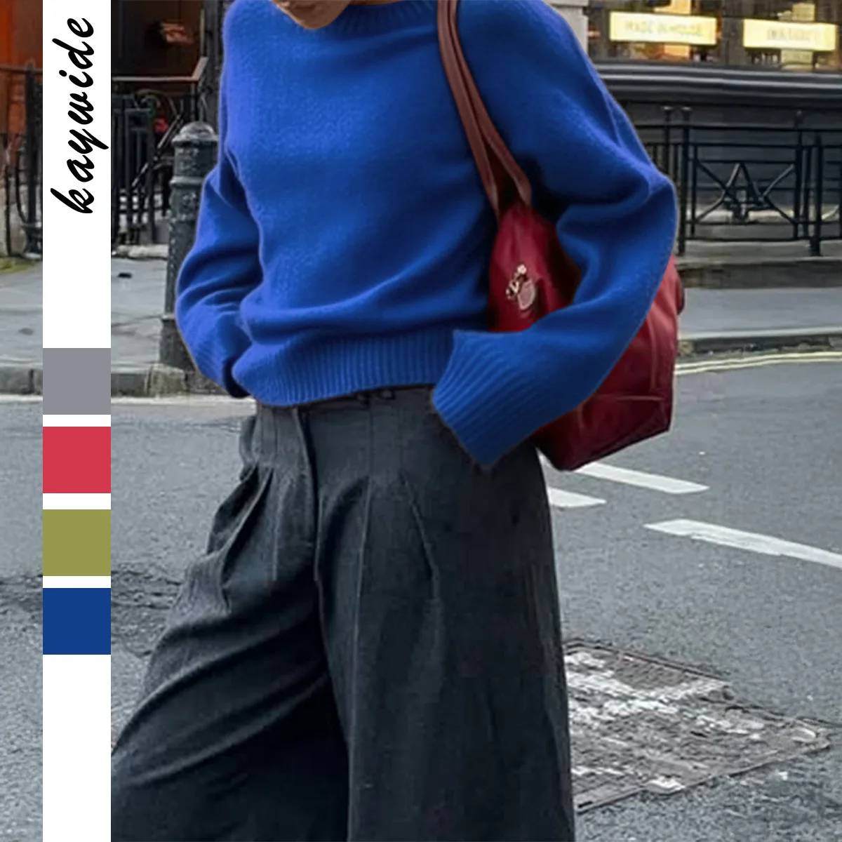 

Fashion Simple Style Round Neck Long Sleeve Sweater Base Knit Women's Clothing 2025 Autumn Winter