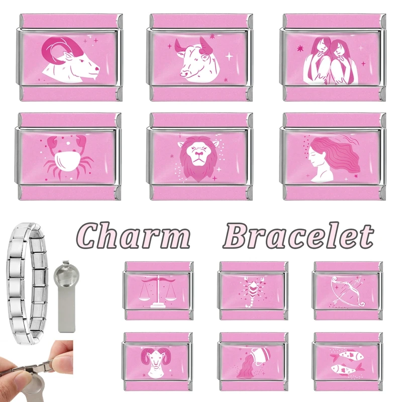 جديد جميل الحيوانات الأليفة القطط والكلاب وصلات سحرية إيطالية تناسب 9 مللي متر سوار الفولاذ المقاوم للصدأ النساء الرجال DIY بها بنفسك صنع المجوهرات #2