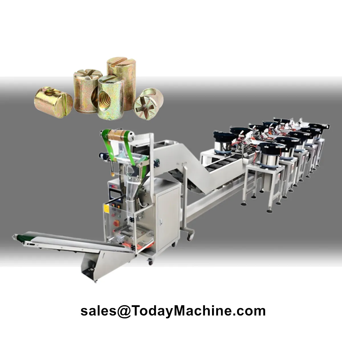 Automatic Counting Packaging Machine For Small Plastic Parts Hardware Nut Bolt Screw Washer