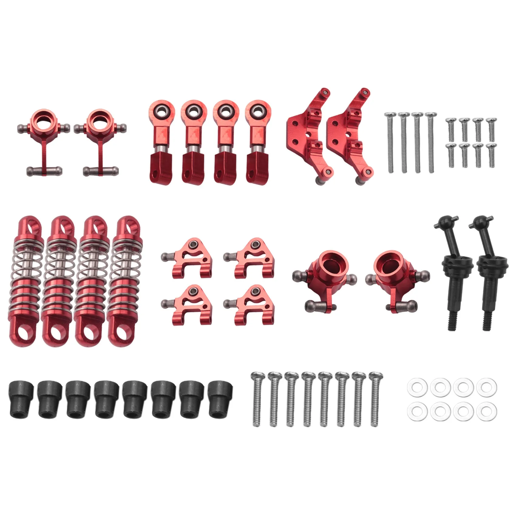 

Metal Full Set Upgrade Parts for 1/28 K969 K979 K989 K999 P929 P939 Rc Car Parts,Red