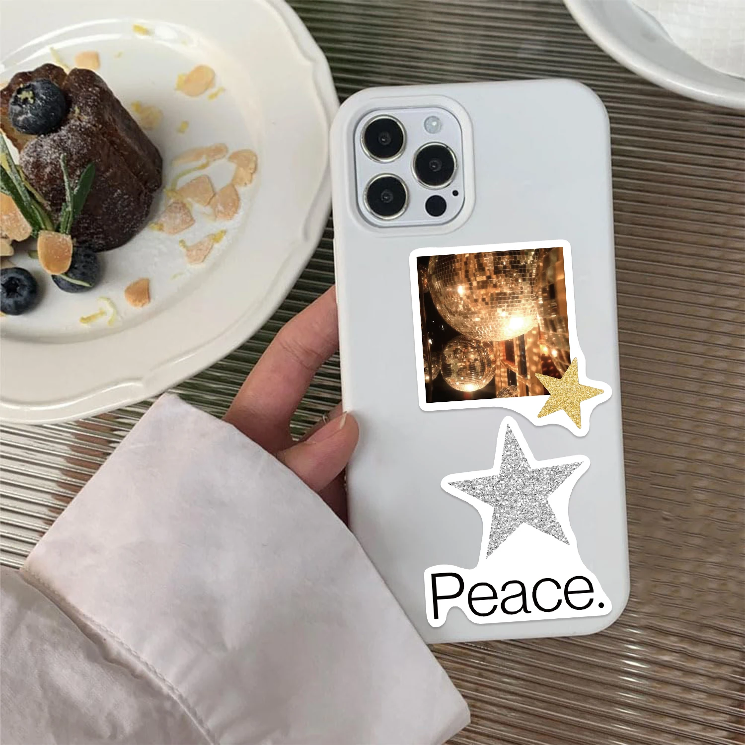 10/50/100PCS Golden Silver Lucky Girl Retro Aesthetic Stickers Phone Guitar Laptop Notebook Suitcase Waterproof Sticker Decals view 6