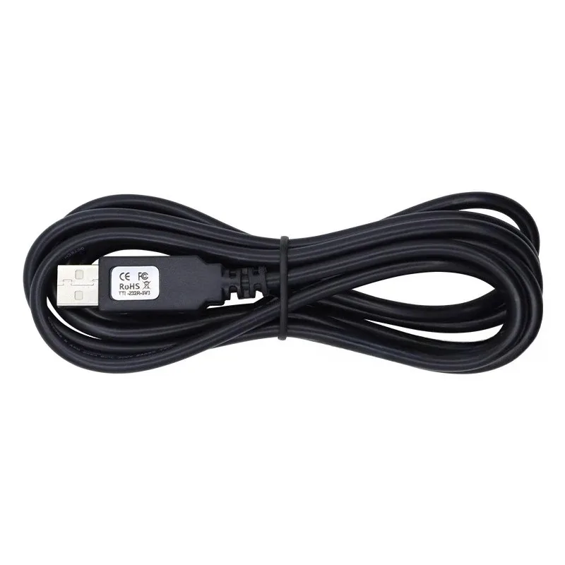 TTL-232R-3V3-AJ TTL-232R-5V-AJ USB Cable - Single Line In-Line Connector with FT232RQ Chip USB to TTL Serial Adapter