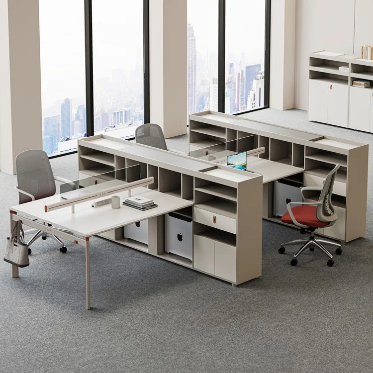 

combination High 2/4/6 person Financial table Tempered glass screen Card seat Computer table