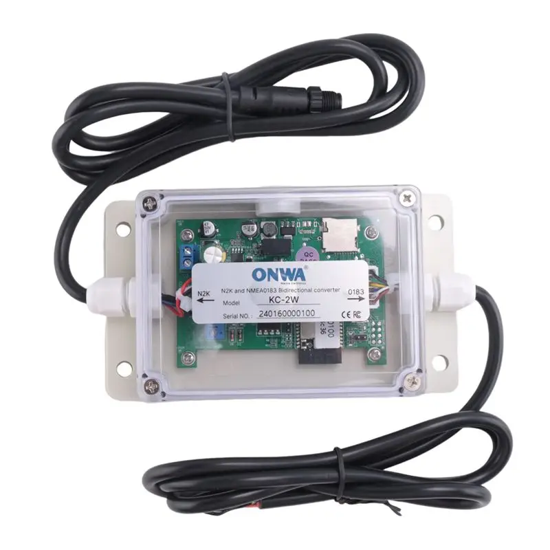KC-2W NMEA2000 And NMEA0183 Bidirection Converter IPX67 Waterproof DC 9-30V Bi-Directional Converter Car Accessories-X67A