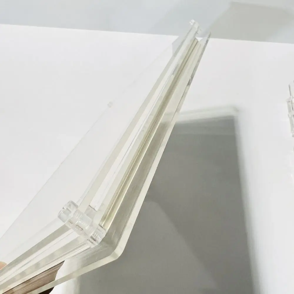 

Fashion Flowing Flower/Heart Binder Notebook Color Transparent Cover DIY Memo Note A5/A7 Acrylic Loose Leaf Book Students