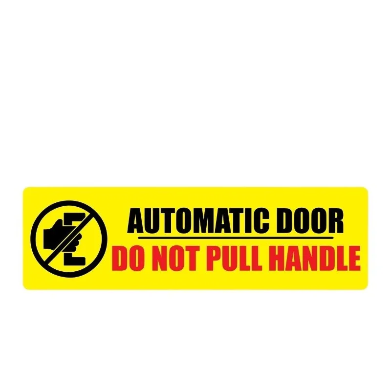 Autocollant de voiture, décalcomanies, ne tirez pas la poignée, panneau d'avertissement, porte automatique, Bus, entraîneur, Taxi, boutique, bureau, 13cm, PVC KK