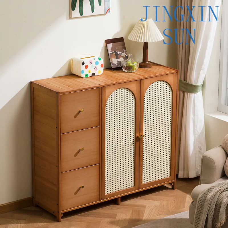 Bookcase Floor-to-ceiling shelf Living room Household wall side cabinet Dou cabinet