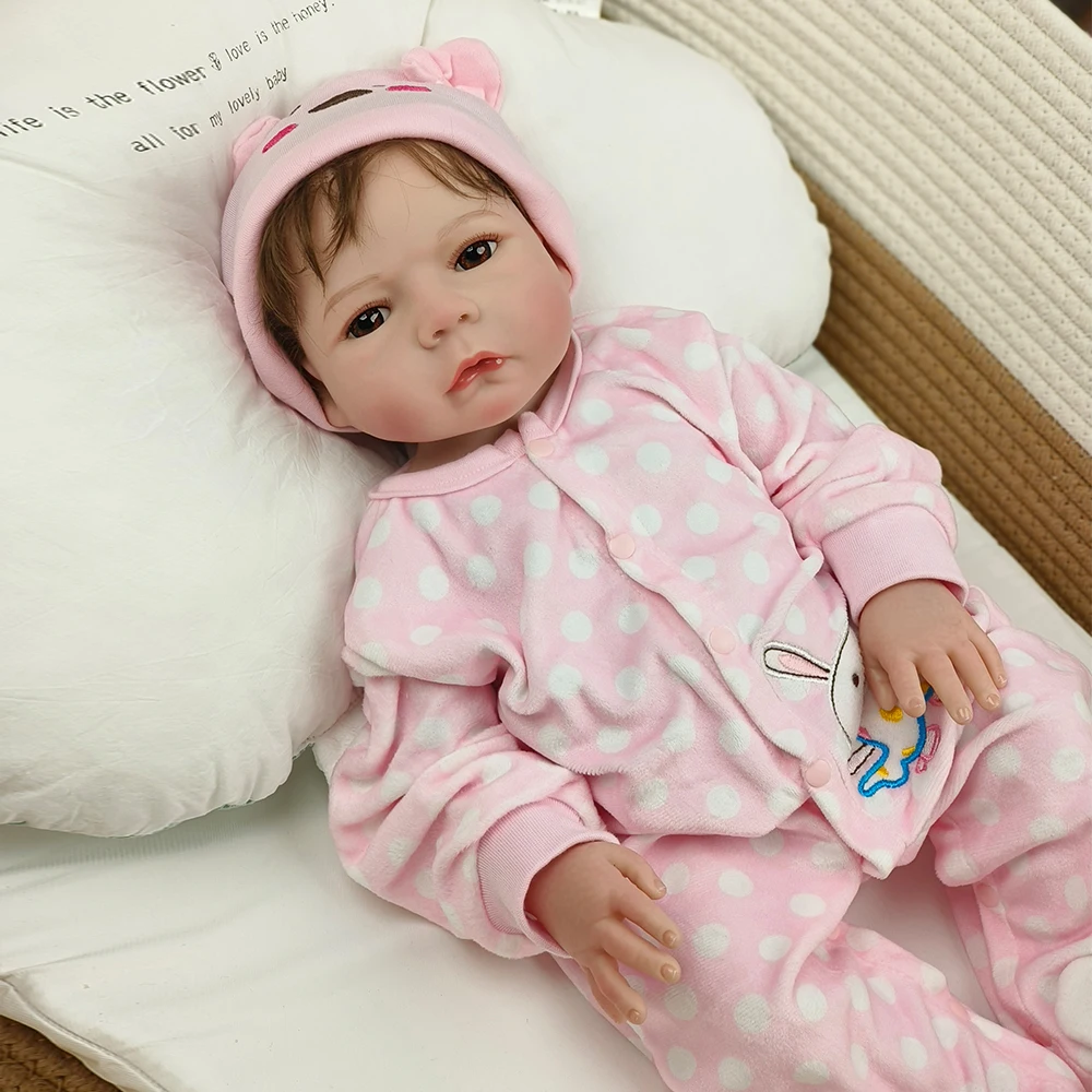 

Lifelike Already Painted Reborn Dolls Toy 3D Skin Realistic Baby Alive Newborn Dolls Toy Figure Kids Girl Gift