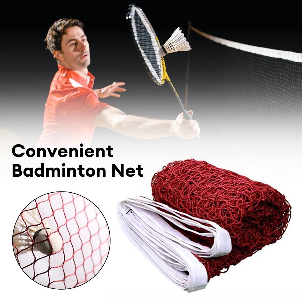 6.1mX0.76m Professional Sport Training Standard Badminton Net Outdoor Tennis Net Mesh Volleyball Net Exercise Drop Shipping